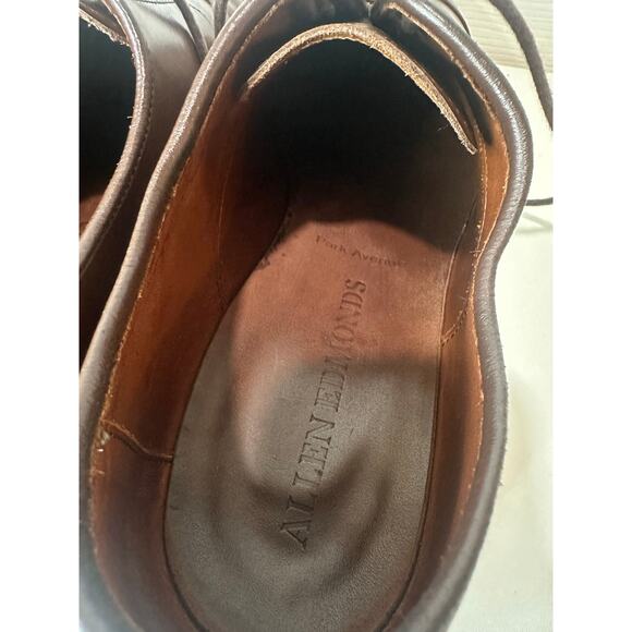Allen Edmonds Park Avenue Cap Toe Oxfords Sz 11D Brown Leather Dress Shoes - Picture 8 of 9
